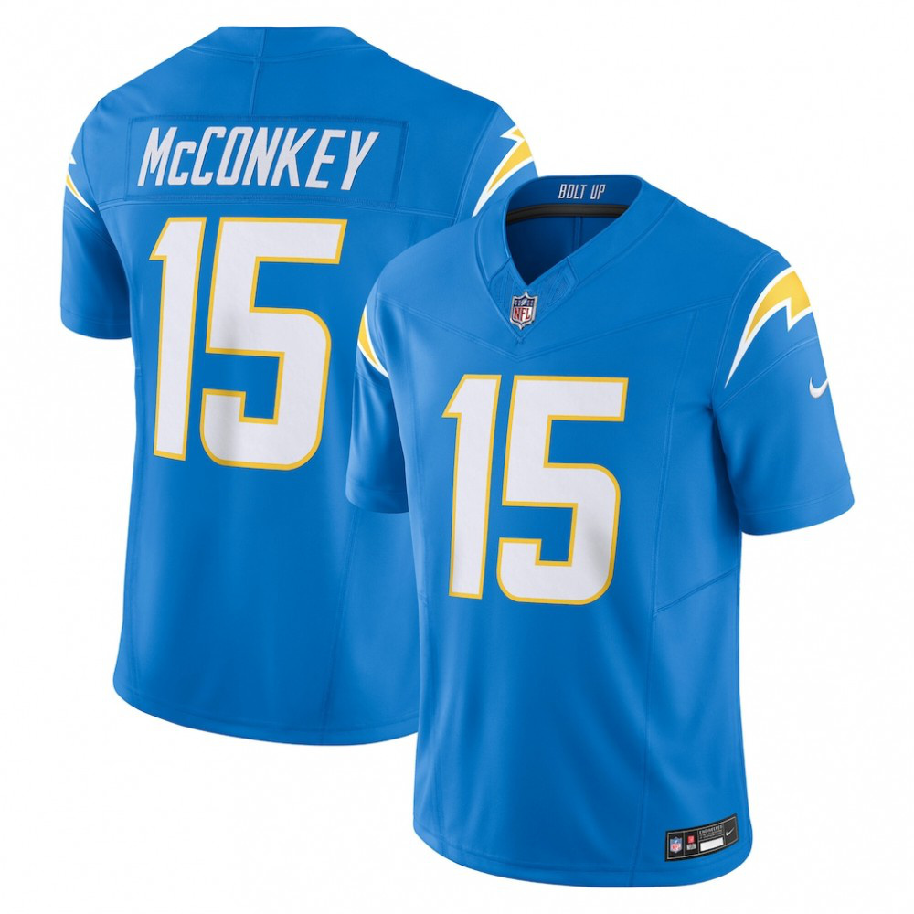Ladd McConkey Los Angeles Chargers Nike Team Vapor F.U.S.E. Limited Jersey - Powder Blue-Profan Arena